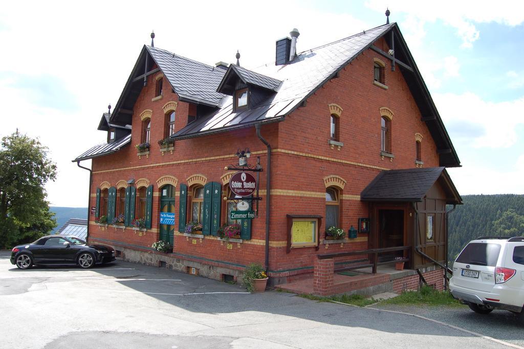 Berggasthaus & Pension Schoene Aussicht Klingenthal Esterno foto